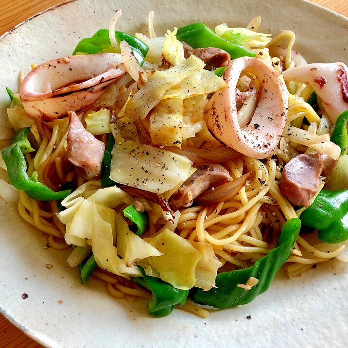 おつまみになる 砂肝とイカの焼きそば レシピ 作り方 By きのこのみみ 楽天レシピ おつまみになる 砂肝とイカの焼きそば レシピ 作り方 By きのこのみみ 楽天レシピ